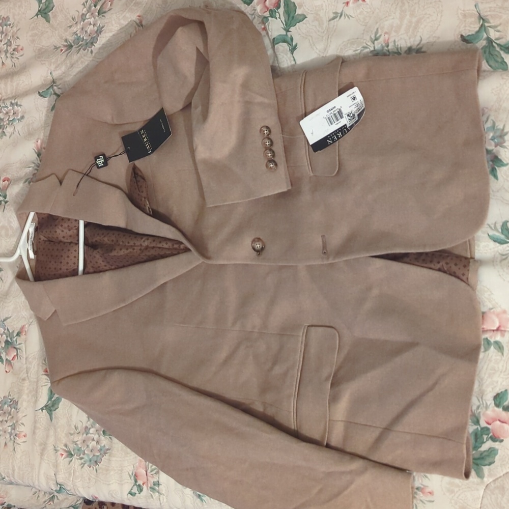 Lauren by Ralph Lauren men's 40 R lacrosse wool/silk/cashmere classic NWT